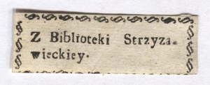 [GROCHOLSKI Mikołaj]. From the Strzyzawieckiey Library.