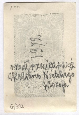 The ex-libris of J. Tlomakowski for M. Gronska. 1972.