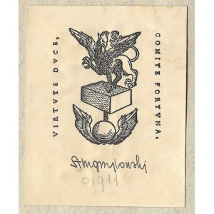 Ekslibris S. Dąbrowskiego (?) dla S. M. Grzybowskiego. 1943.