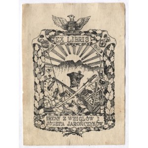 [JAROŃCZYKOWIE Irena i Józef]. Ex libris Ireny z Weiglów i Józefa Jarończyków.