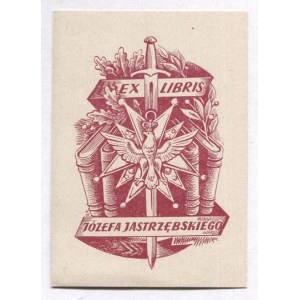 Ekslibris W. Gawrona dla J. Jastrzębskiego, 1975.