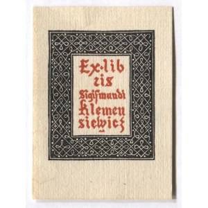 Ex-libris of M. Brudnicki for Z. Klemensiewicz. 1940.