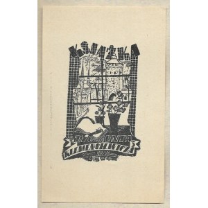 Ekslibris W. Gawęckiego dla Z. Klemensiewicza. 1944.