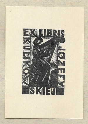 Ex-libris of S. Zgainski for J. Kulikowska. 1944.
