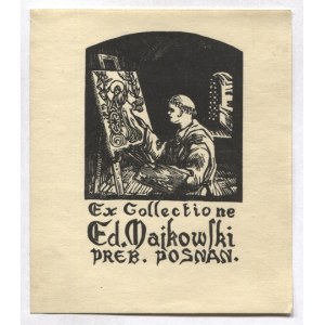 Ekslibris S. Jakubowskiego dla E. Majkowskiego, 1924.