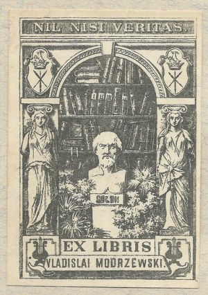[MODRZEWSKI Vladislav]. Ex libris Vladislai Modrzewski.