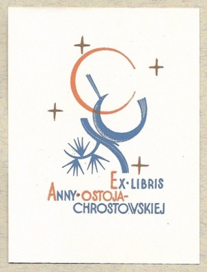 S. Ostoja-Chrostowski's exlibris for Anna Ostoja-Chrostowska, 1929.