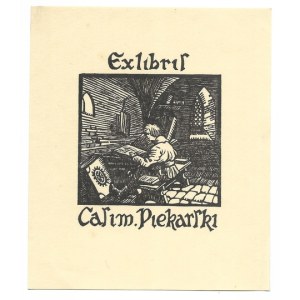 Ekslibris S. Jakubowskiego dla K. Piekarskiego z 1924.