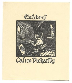S. Jakubowski's ex-libris for K. Piekarski, 1924.