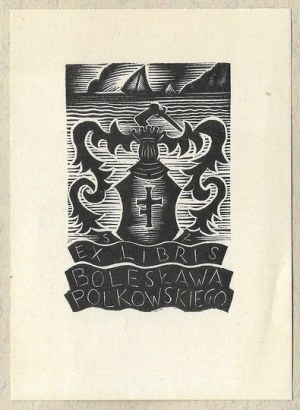 The ex-libris of S. Zgainski for B. Polkowski. 1939/1949