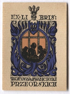 Autoexlibris of T. Przeorski from before 1928.