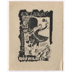 Ekslibris W. Gawęckiego dla L. Różyckiego. 1944.