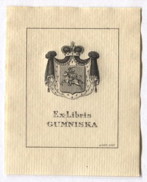 [SANGUSZKOS]. Ex-Libris Gumniska.