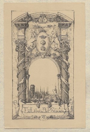 [SIMSON Paul]. Ex libris Dr. P. Simson.