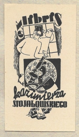 Ex-libris of W. Gawęcki for K. Stojałowski. 1945.