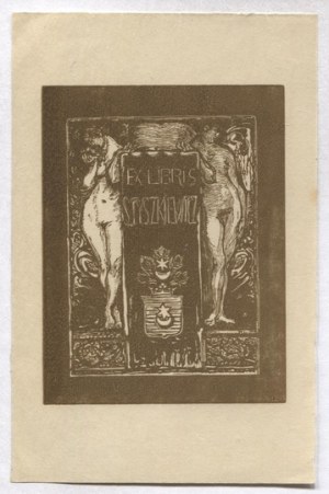K. Brandl's ex-libris for Samuel Tyszkiewicz in a 1920 woodcut.