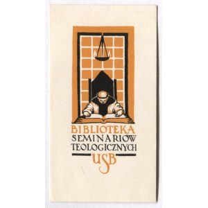 Ekslibris G. Achrem-Achremowicza dla Bibliot. Semiariów Teologicznych USB w Wilnie....