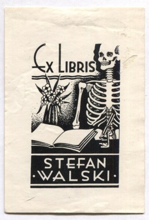 M. Romala's exlibris for S. Walski from before 1974.