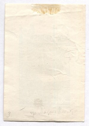 M. Romala's exlibris for S. Walski from before 1974.