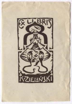 S. Szmaj's ex-libris for K. Zieliński, 1923