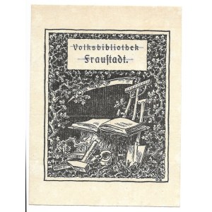 [WSCHOWA]. Volksbibliothek Fraustadt.