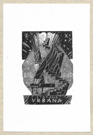 Ex-libris of T. Cieslewski son for S. Urban.