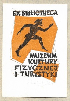 Ex-libris of Z. Dolatowski for the Museum of Physical Culture. 1964.