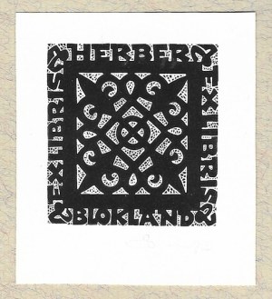 An ex-libris by Z. Dolatowski for H. Blokland, 1973