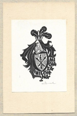 An ex-libris by Z. Dolatowski for Michal Hilchen