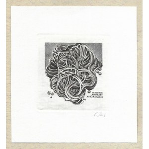 JAKUBOWSKI Wojciech (1929-2024) - Ex libris Andrzej Ryszkiewicz.