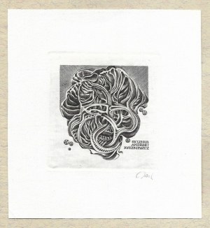 JAKUBOWSKI Wojciech (1929-2024) - Ex libris Andrzej Ryszkiewicz.