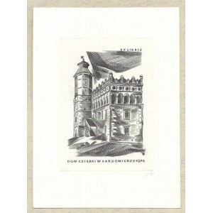 JAKUBOWSKI Wojciech (1929-2024) - Ex libris Dom Książki w Sandomierzu 1972.
