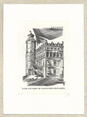 JAKUBOWSKI Wojciech (1929-2024) - Ex libris Dom Książki in Sandomierz 1972.
