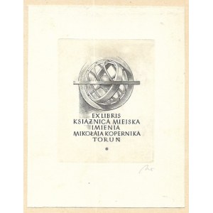 JAKUBOWSKI Wojciech (1929-2024) - Ex libris Książnica Miejska Imienia Mikołaja Kopernika,...