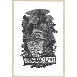 KUCZYŃSKI Edward (1905-1958) - Ex libris Dr Hans Laut.
