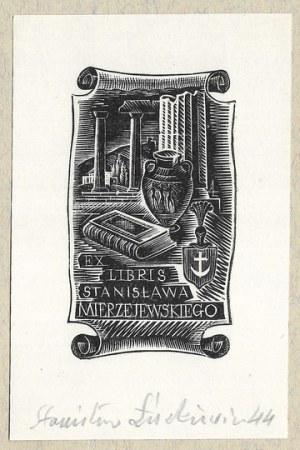LUCKIEWICZ Stanislaw (1900-1989) - Ex libris of Stanislaw Mierzejewski.