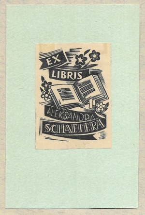 MOŹDZIERZ Kazimierz (1918-1997) - Ex libris of Alexander Schaefer.