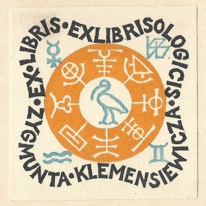 PRZYPKOWSKI Tadeusz (1905-1977) - Ex libris exlibrisologicis Zygmunt Klemensiewicz.
