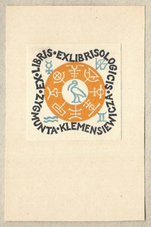 PRZYPKOWSKI Tadeusz (1905-1977) - Ex libris exlibrisologicis Zygmunt Klemensiewicz.