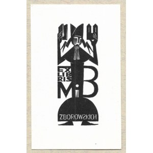 SOPOĆKO Konstanty Maria (1903-1992) - Ex libris M. i B. Zborowskich.