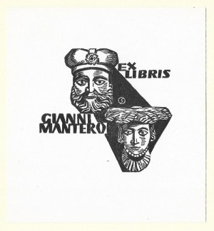 STAŃDA Jan (1912-1987) - Ex libris Gianni Mantero.