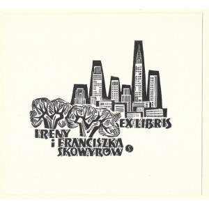 STAŃDA Jan (1912-1987) - Ex libris Ireny i Franciszka Skowyrów.
