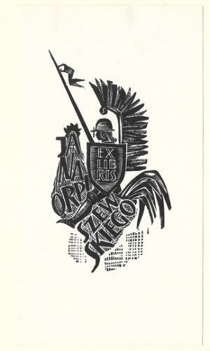 STAŃDA Jan (1912-1987) - Ex libris Jana Orpiszewskiego.