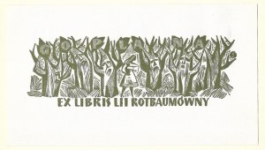 STAÑDA Jan (1912-1987) - Ex libris of Lia Rotbaumówna.