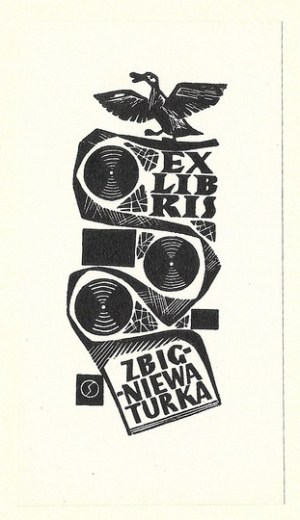 STAÑDA Jan (1912-1987) - Ex libris of Zbigniew Turek.