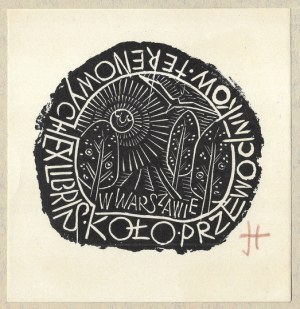 TŁOMAKOWSKI Janusz (1896-1980) - Ex libris Koło Przewodników Terenowych in Warsaw.