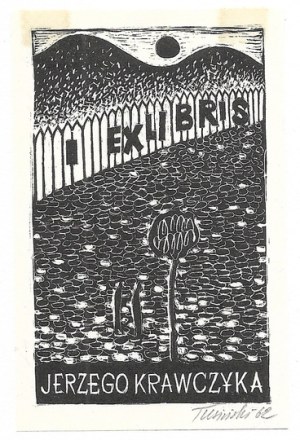 TUSIŃSKI Janusz (1918-1998) - Ex libris of Jerzy Krawczyk.