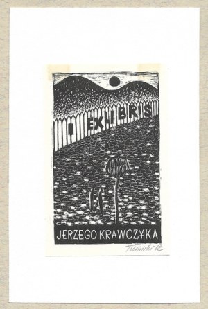 TUSIŃSKI Janusz (1918-1998) - Ex libris of Jerzy Krawczyk.