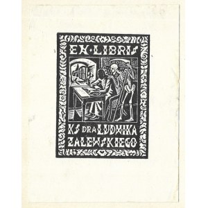 WISZNIEWSKI Kazimierz (1894-1960) - Ex libris ls. dra Ludwika Zalewskiego.