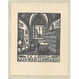 WISZNIEWSKI Kazimierz - Ex libris Kazimierza Lewińskiego.